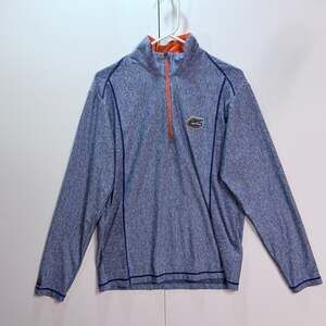 Antigua Florida Gators Quarter Zip Pullover Blue Orange Size M